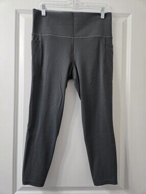 Athleta Salutation Stash High Rise 7/8 Legging Grey - Size L